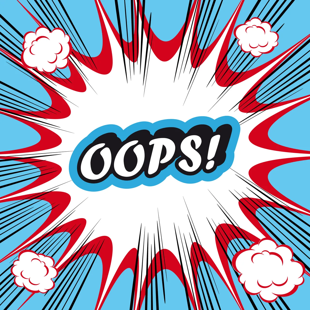 Oops! kanvas tablo
