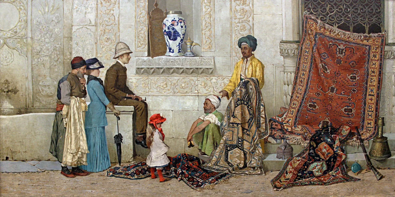 Halı Satıcısı kanvas tablo