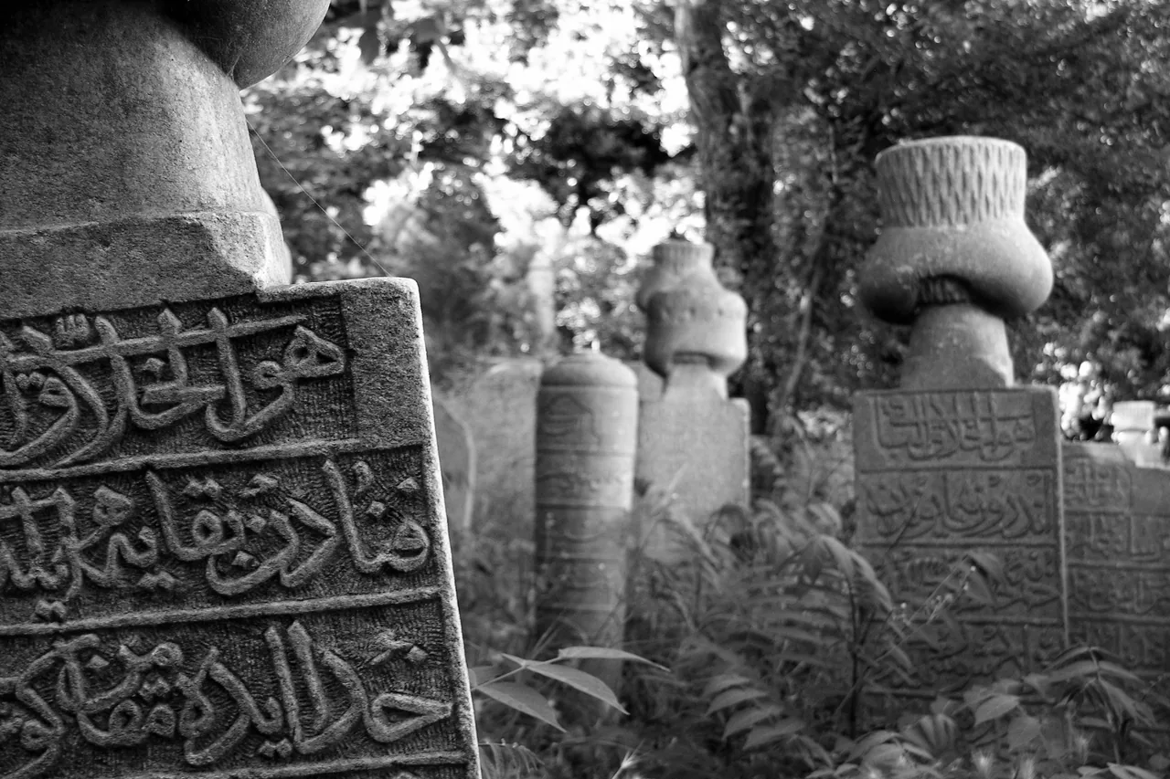 Osmanlı Mezar Taşları kanvas tablo