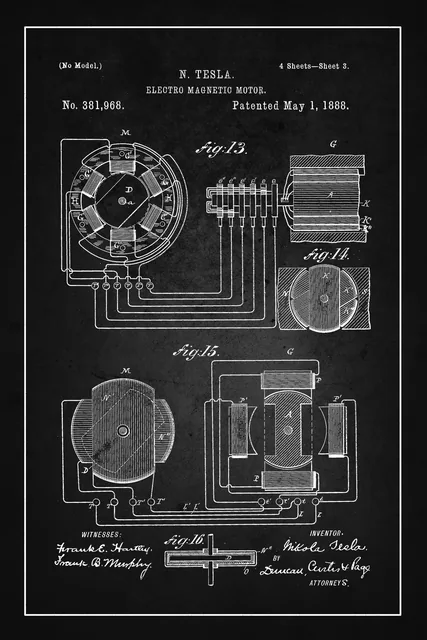 Tesla Elektromanyetik Motor Patenti