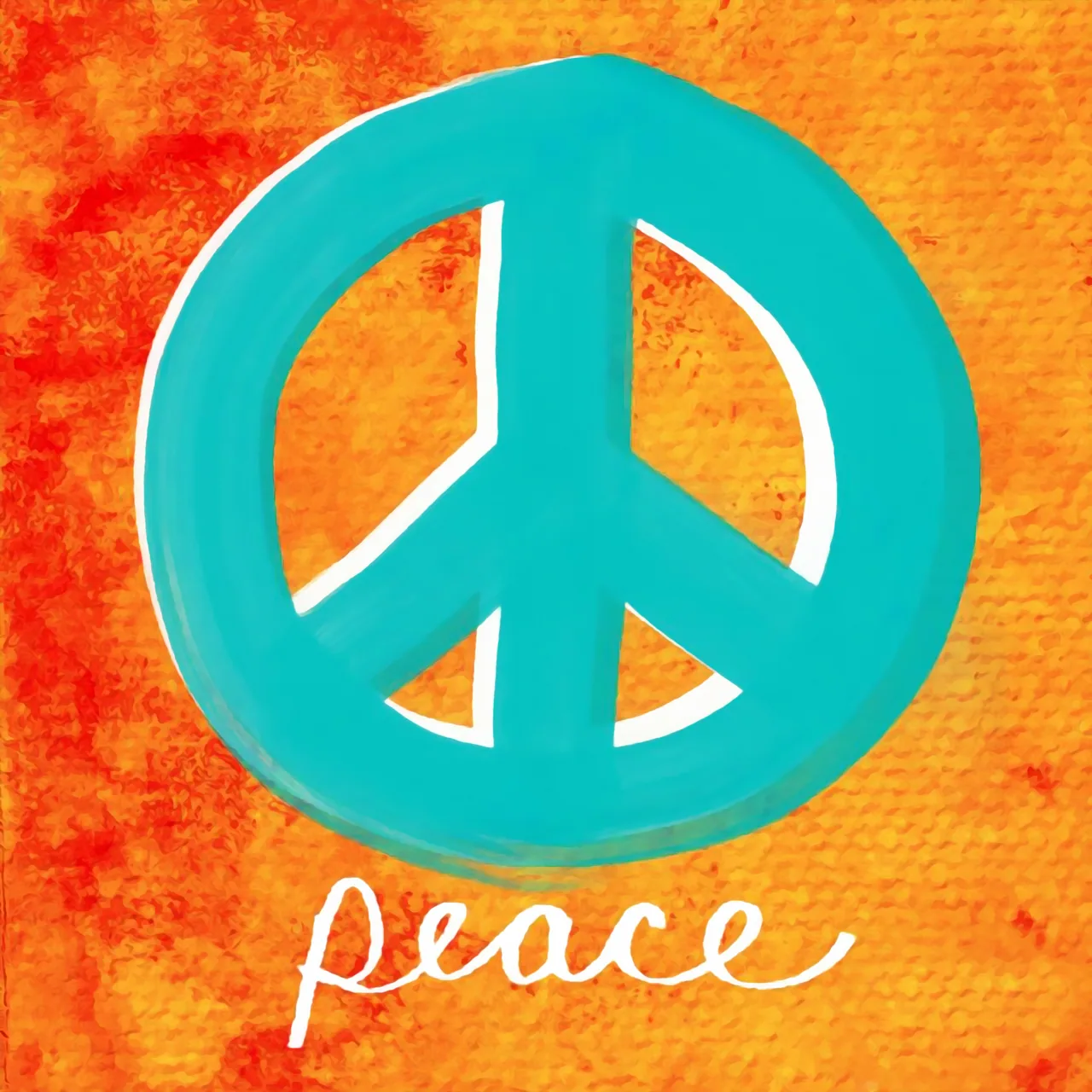 Peace kanvas tablo
