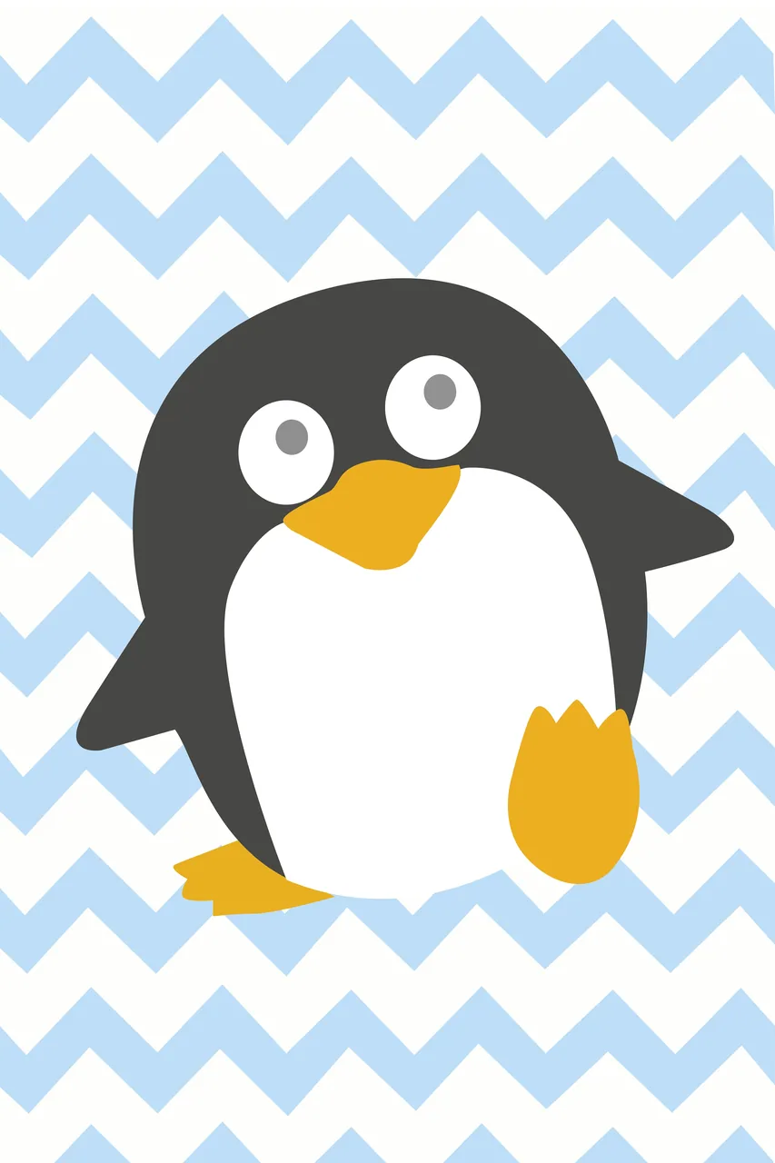 Penguen kanvas tablo