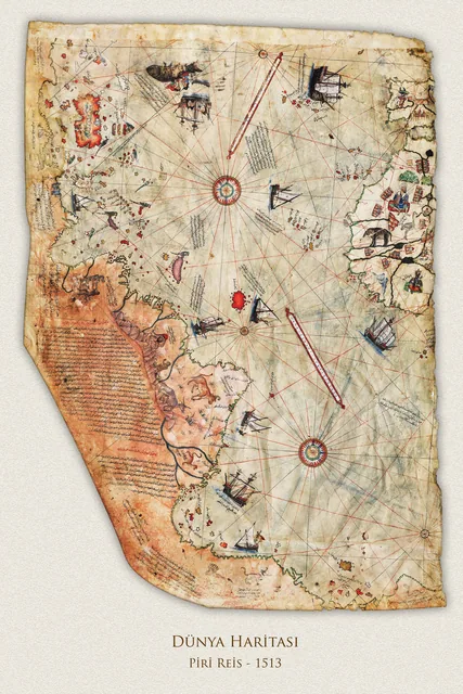 Piri Reis - Dünya Haritası 1513