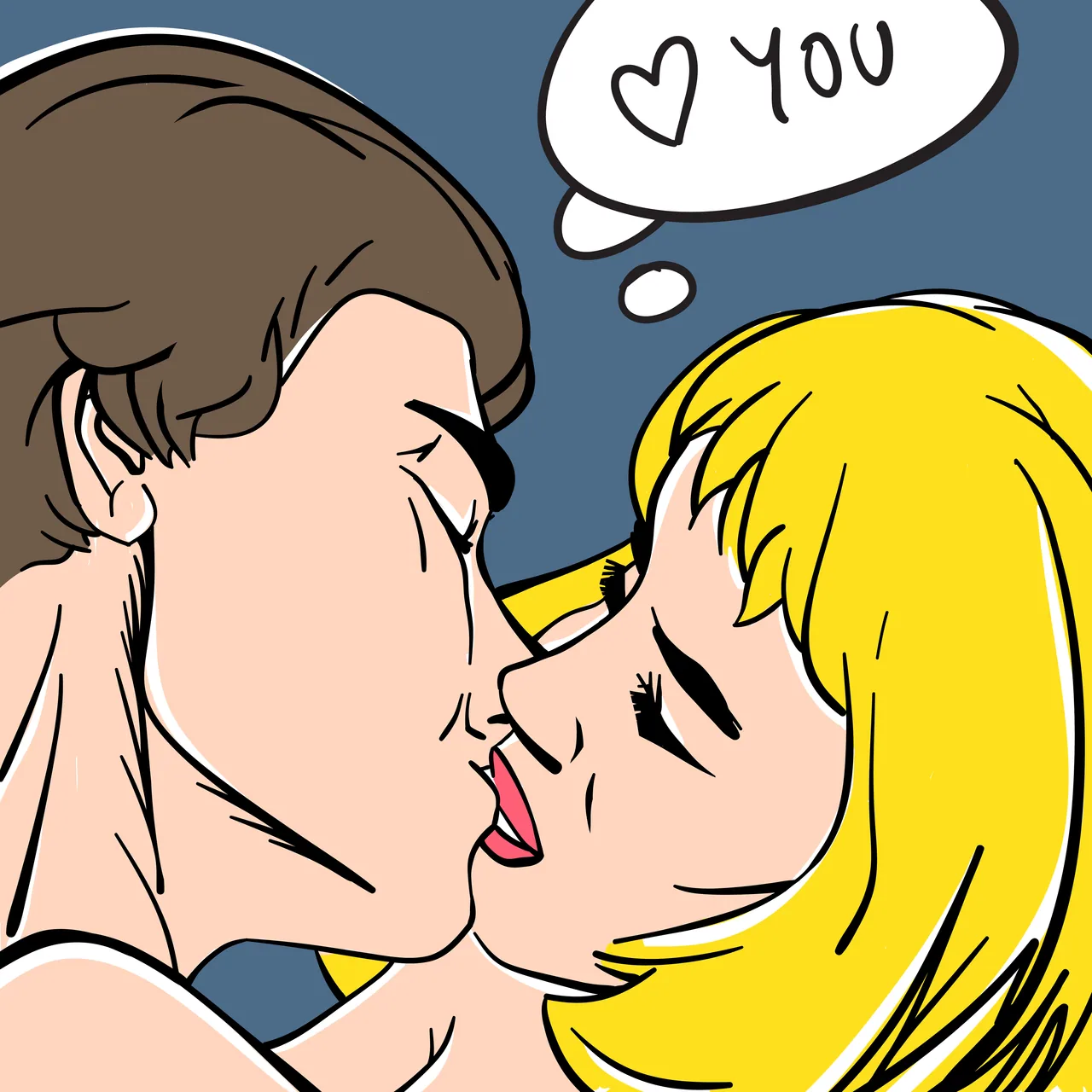 Pop Art Aşk kanvas tablo