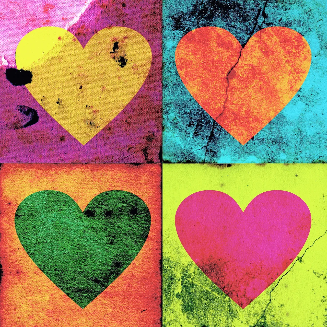 Pop Art Kalpler kanvas tablo