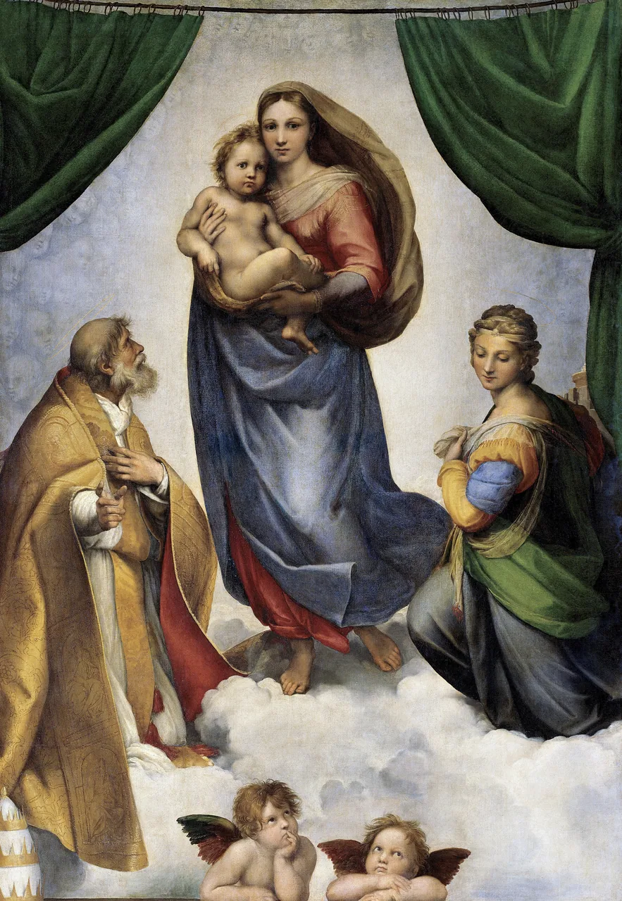Sistina Madonnası kanvas tablo