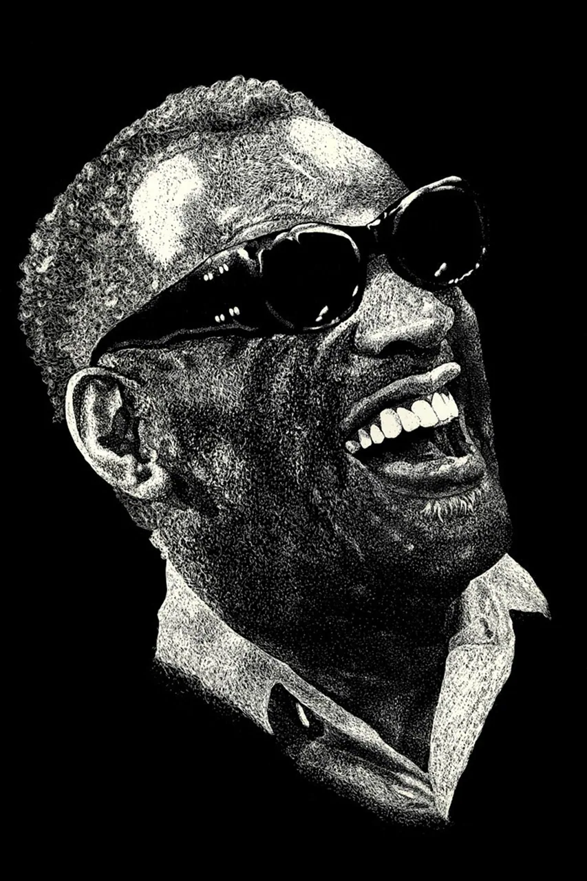 Ray Charles kanvas tablo