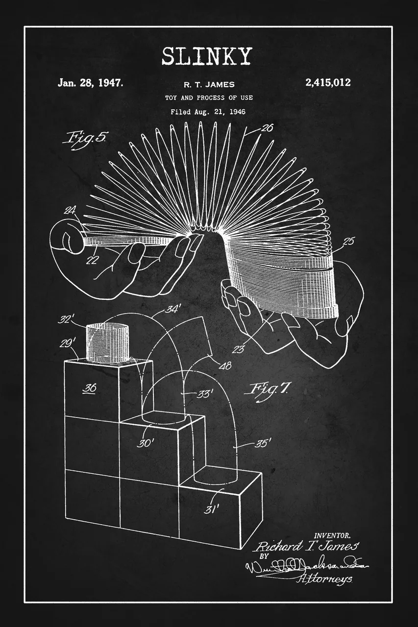 Slinky Patenti kanvas tablo