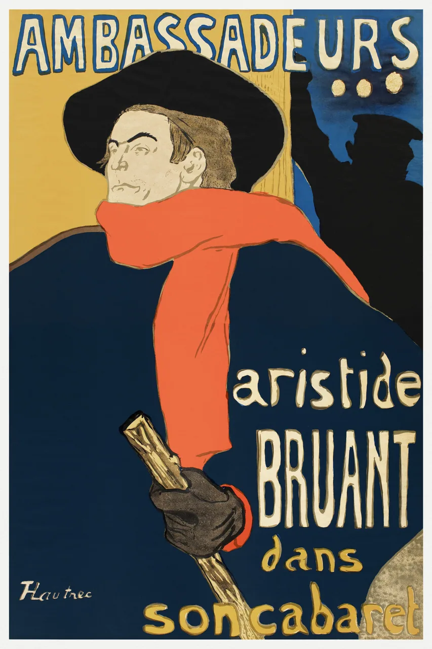 Ambassadeurs Aristide Bruant kanvas tablo