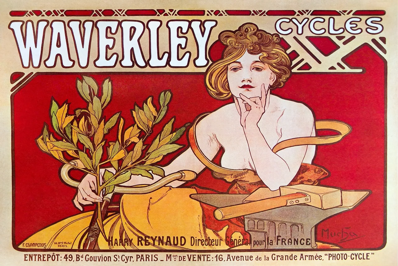 Cycles Waverley Paris kanvas tablo