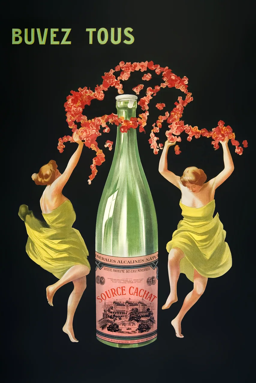 Drink All Evian kanvas tablo