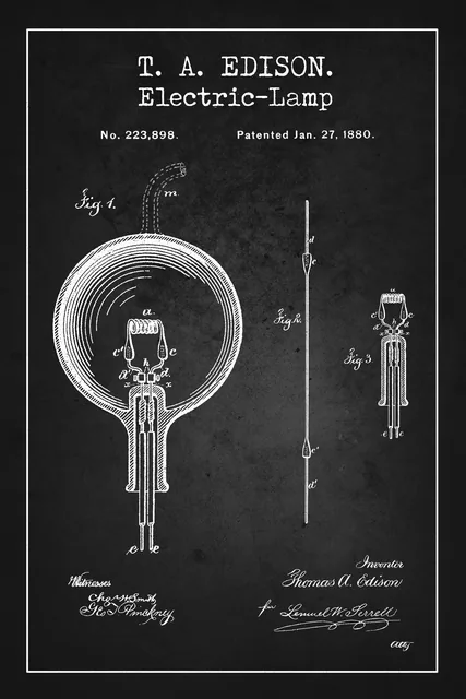 Thomas Edison Elektrik Lambası Patenti