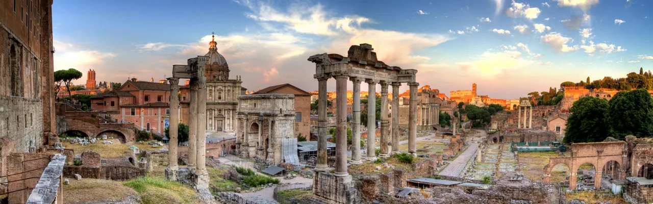 Roma Forumu Panoraması kanvas tablo