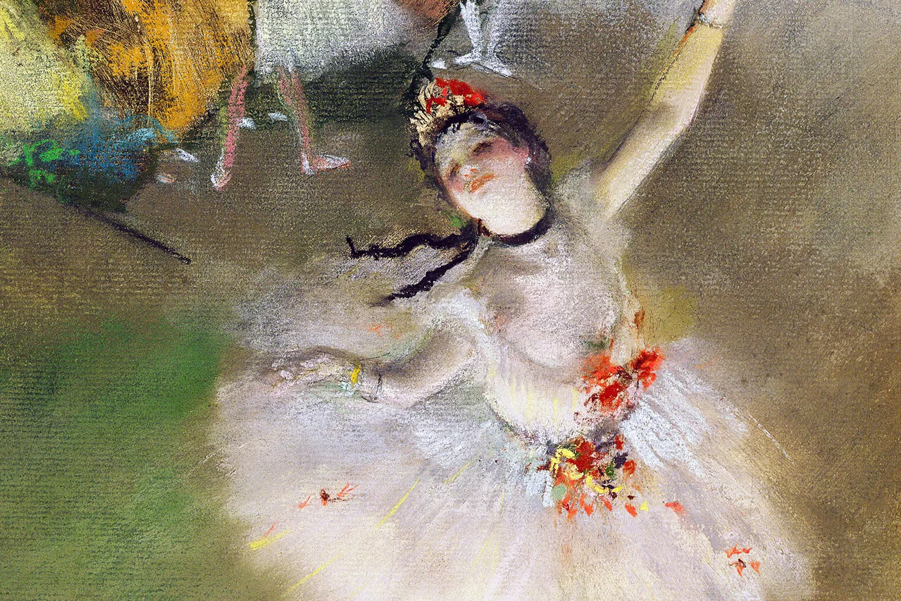 Sahnedeki Dansçı kanvas tablo