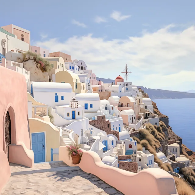 Santorini Manzarası