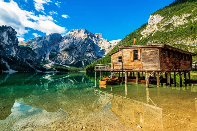 Lago di Braies, Dolomitler, İtalya