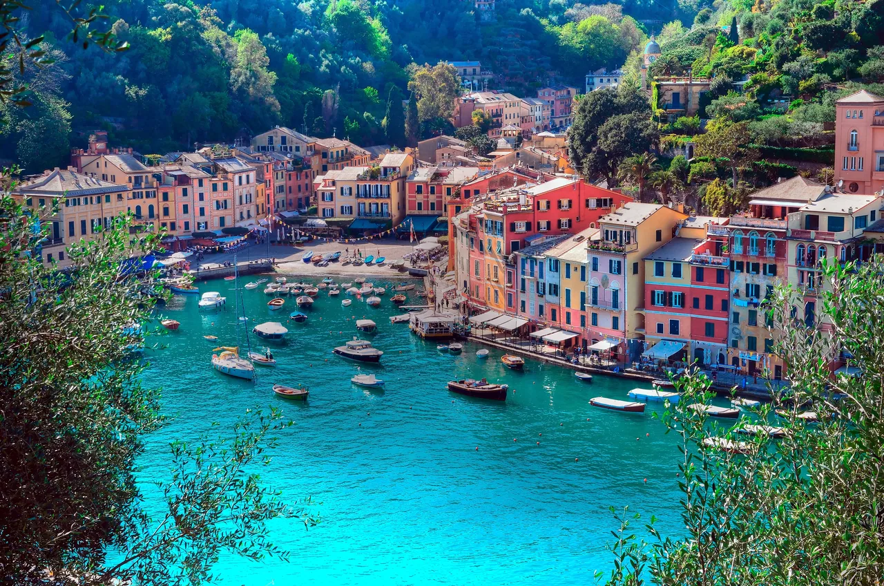 Portofino, İtalya kanvas tablo