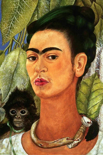 Maymunlu Otoportre - Self-Portrait