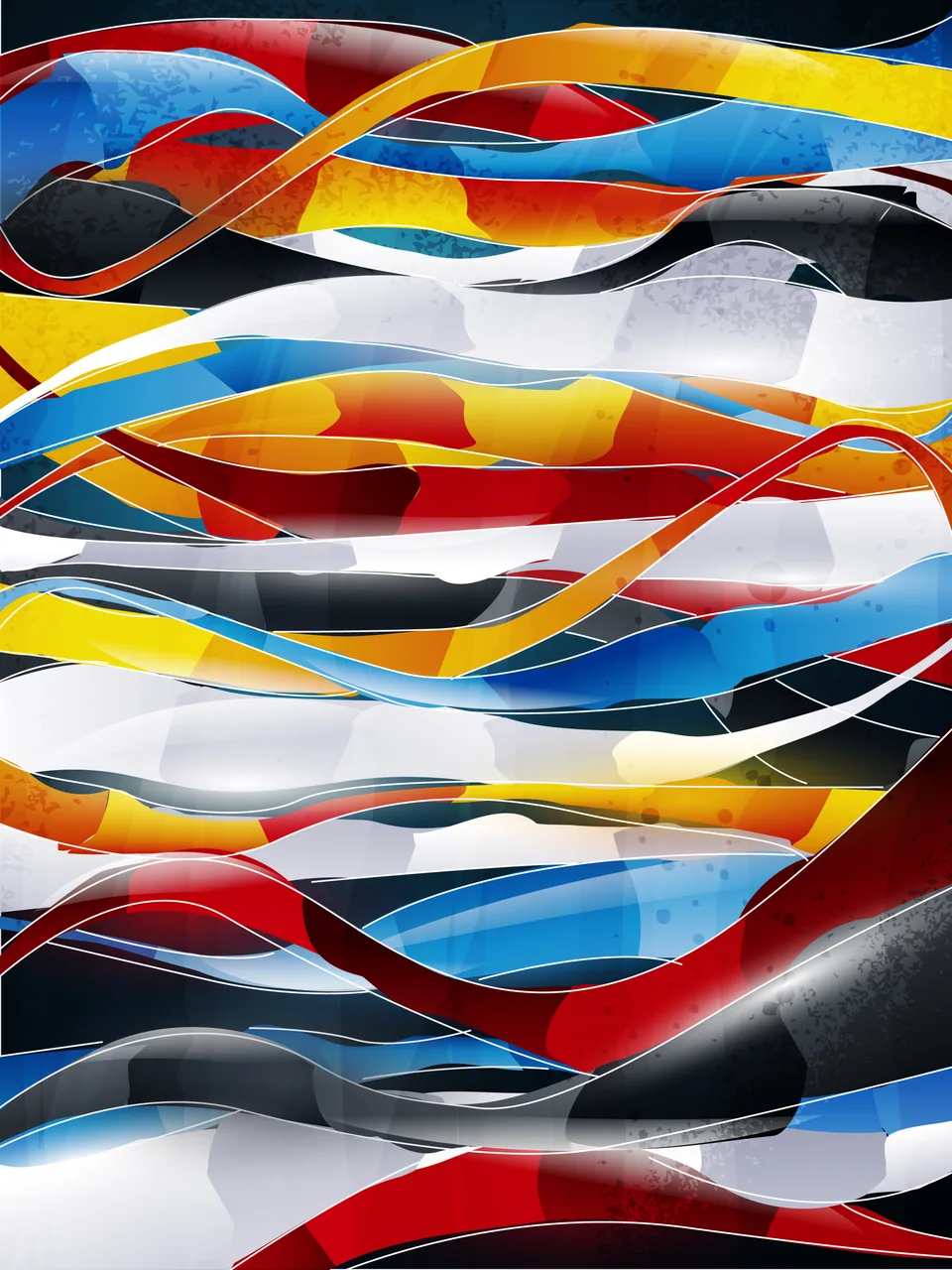 Soyut Graffiti kanvas tablo
