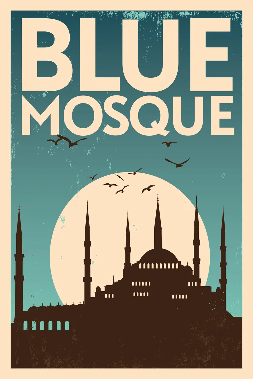 Sultanahmet Camii kanvas tablo