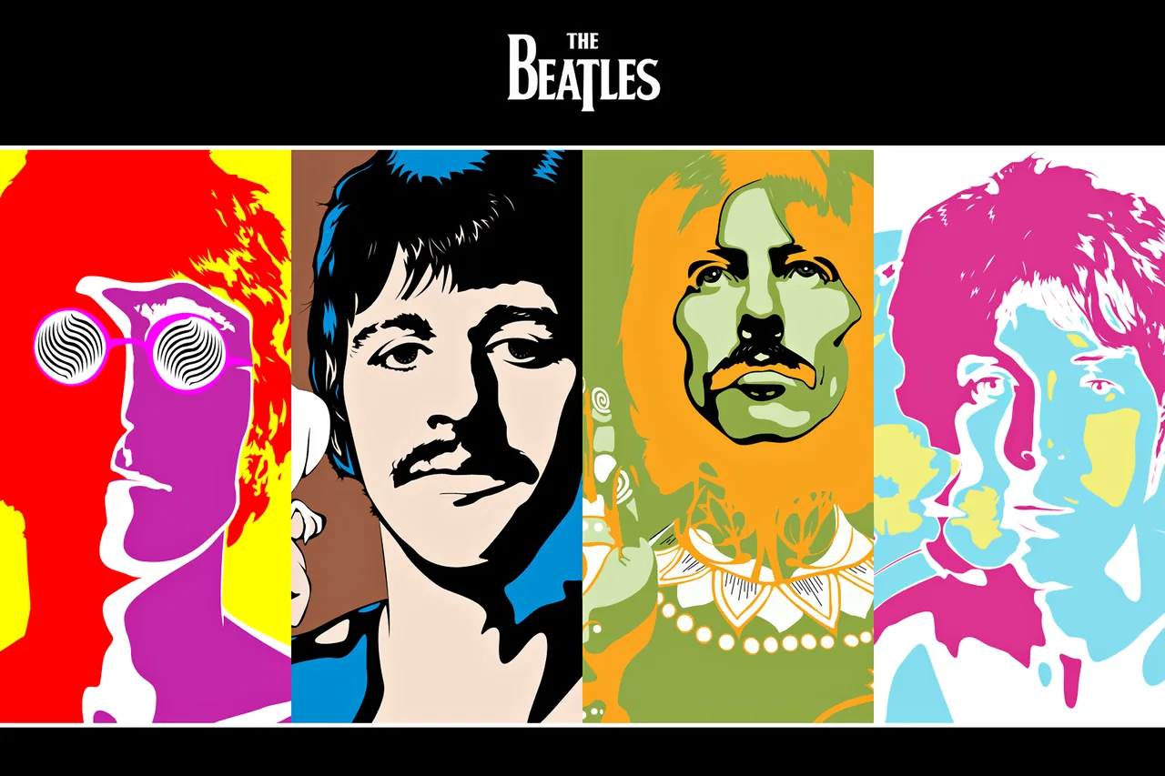 The Beatles kanvas tablo