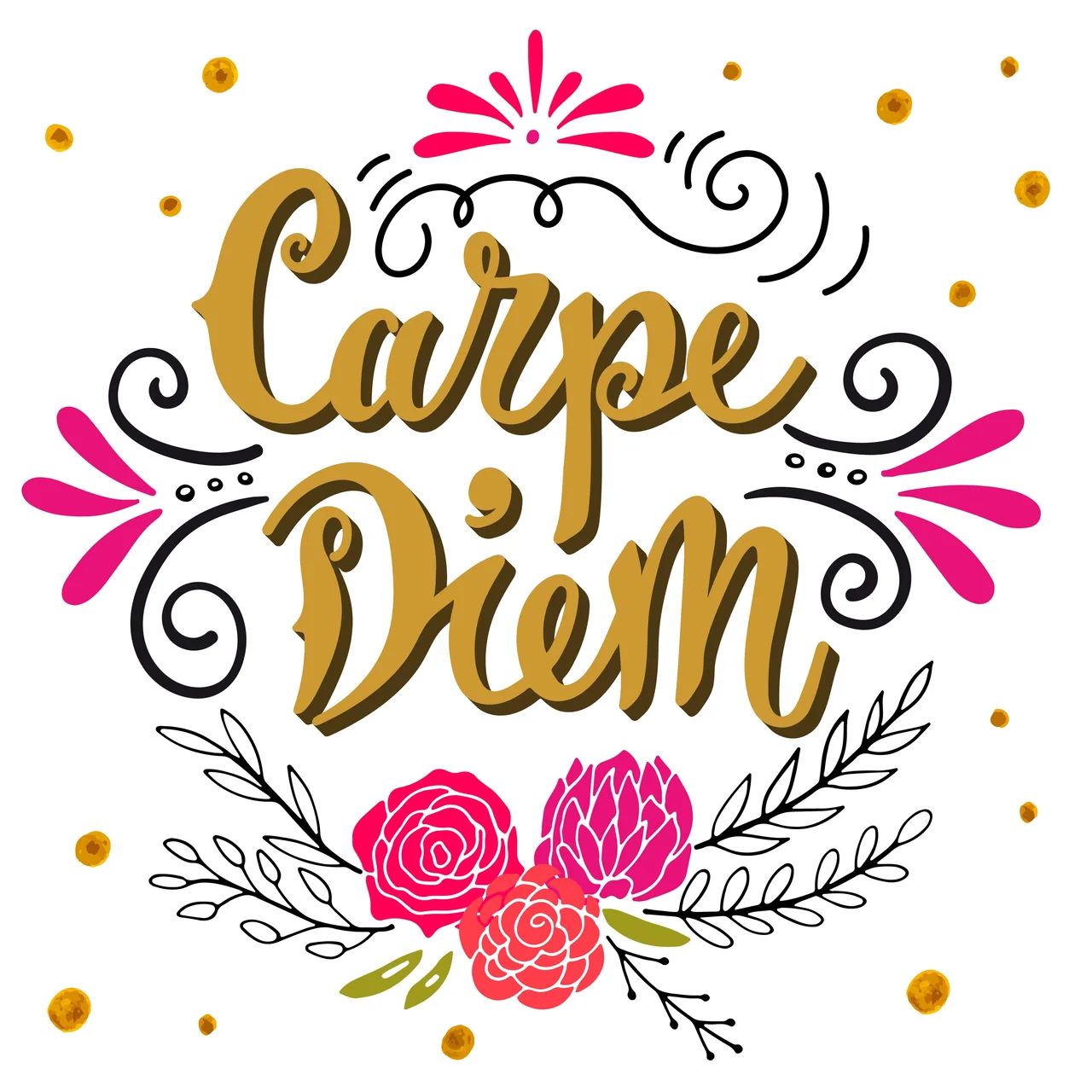 Carpe Diem kanvas tablo