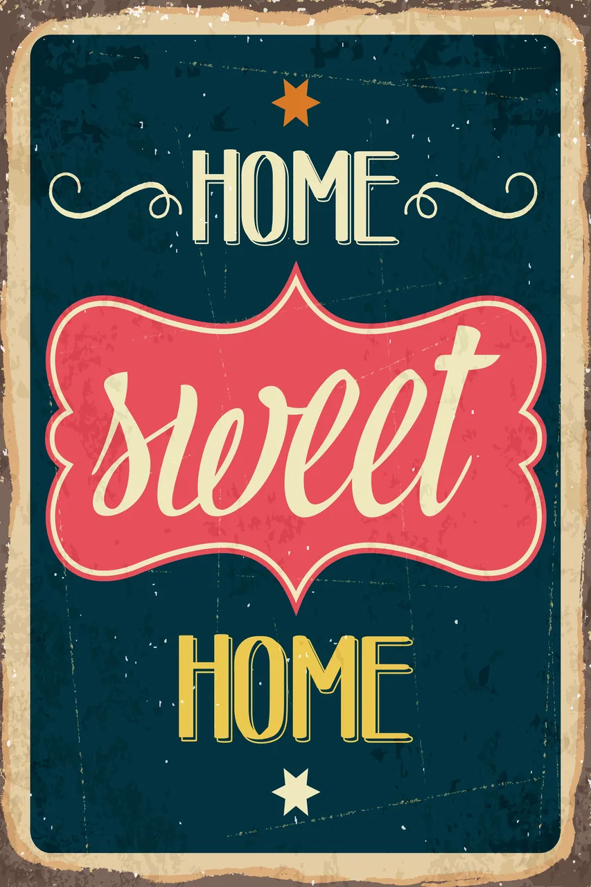 Home Sweet Home kanvas tablo