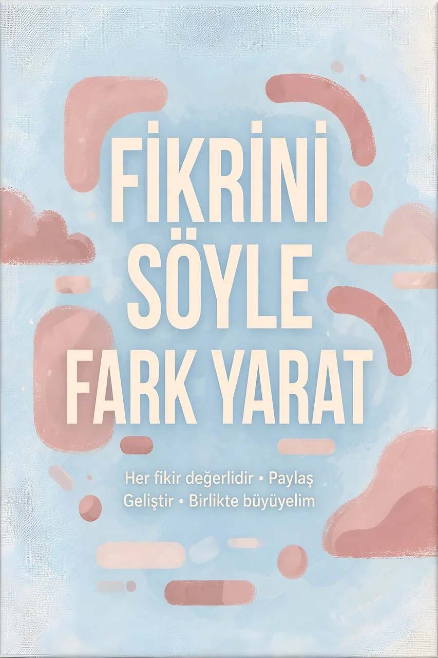 Fikrini Söyle kanvas tablo