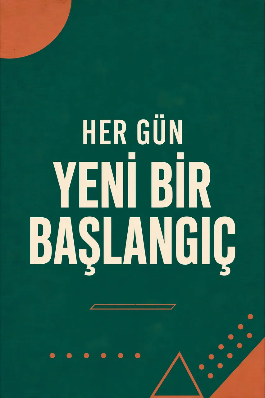 Her Gün Yeni Başlangıç kanvas tablo