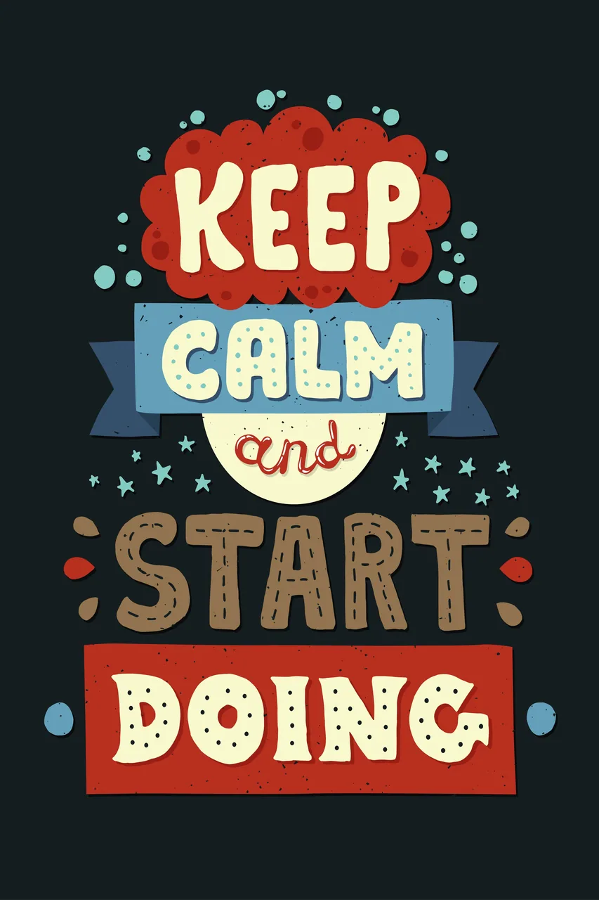 Keep Calm and Start Doing kanvas tablo
