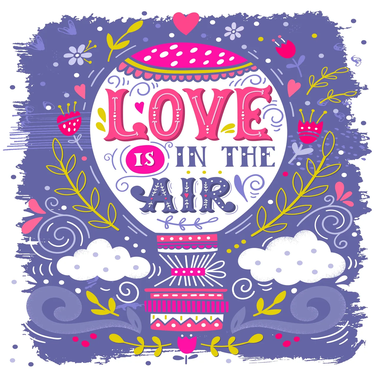 Love Is in the Air kanvas tablo
