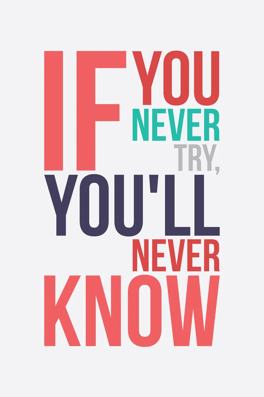 Try and Know kanvas tablo