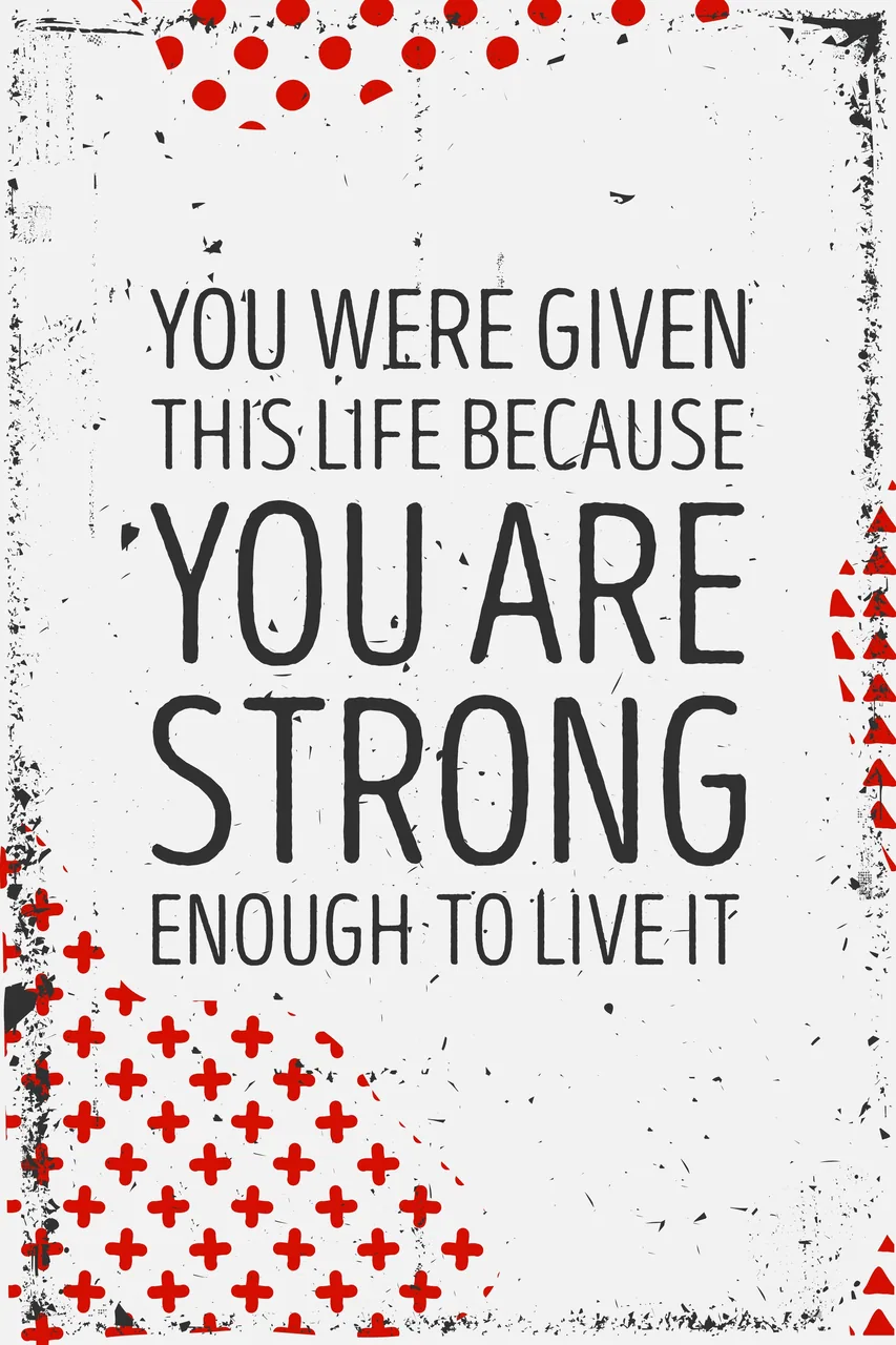 You Are Strong kanvas tablo