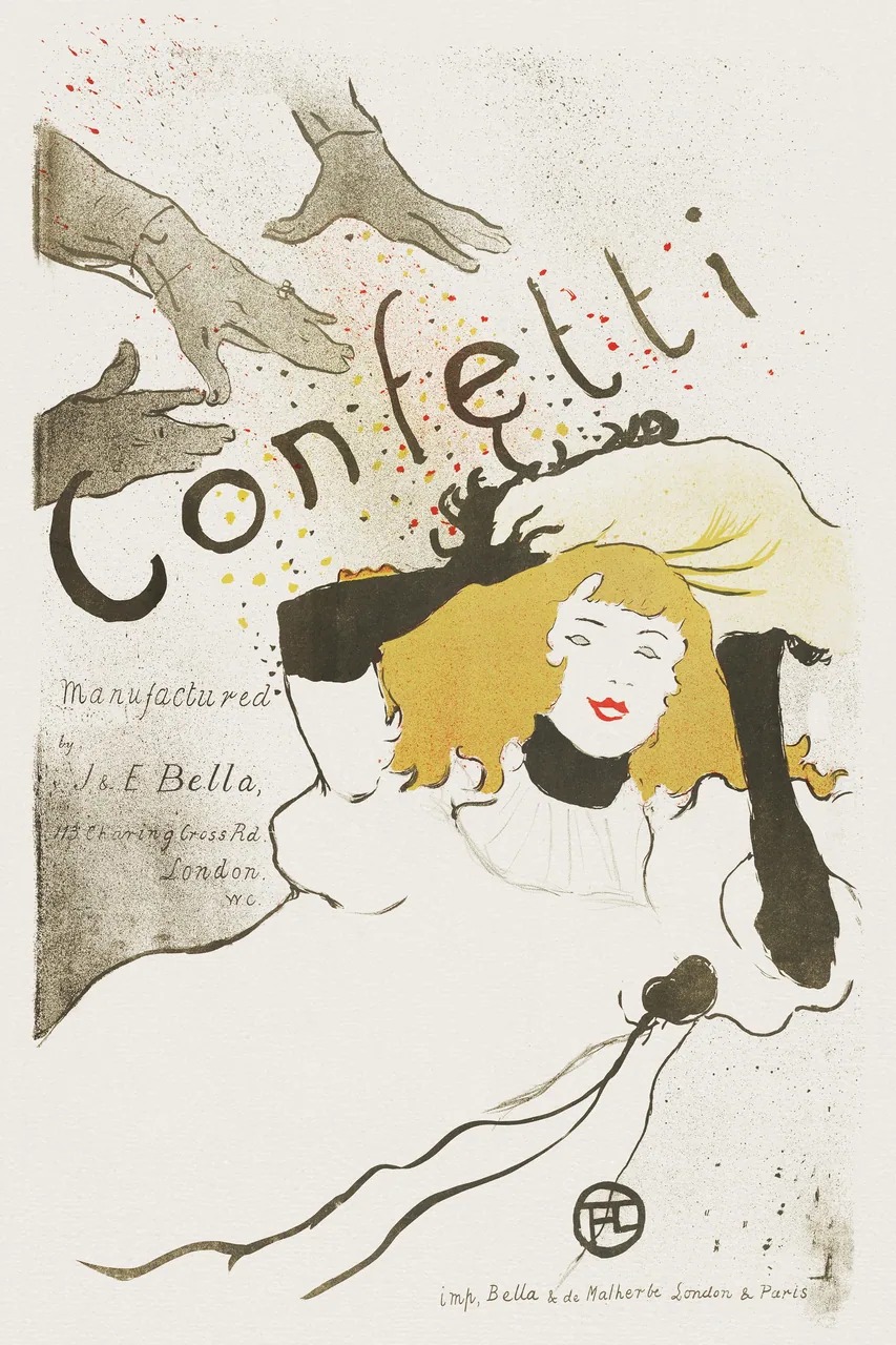 Confetti kanvas tablo