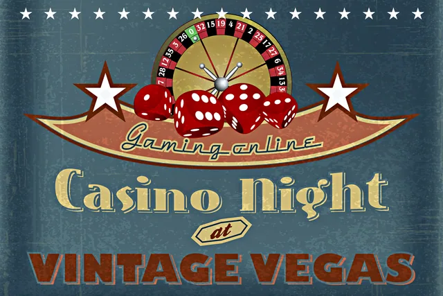 Vegas Casino Gecesi Vintage Posteri