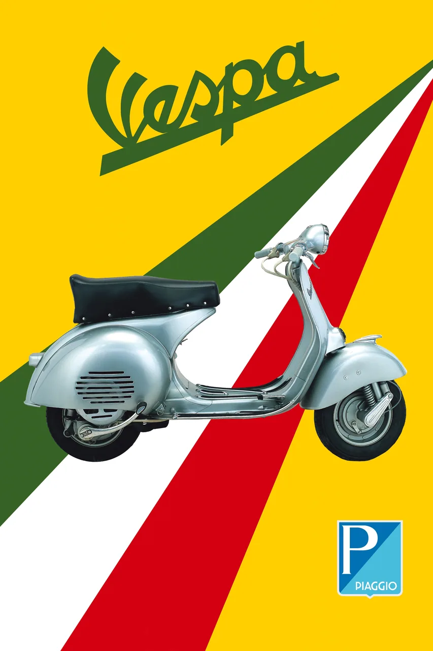 Vespa Piaggio kanvas tablo