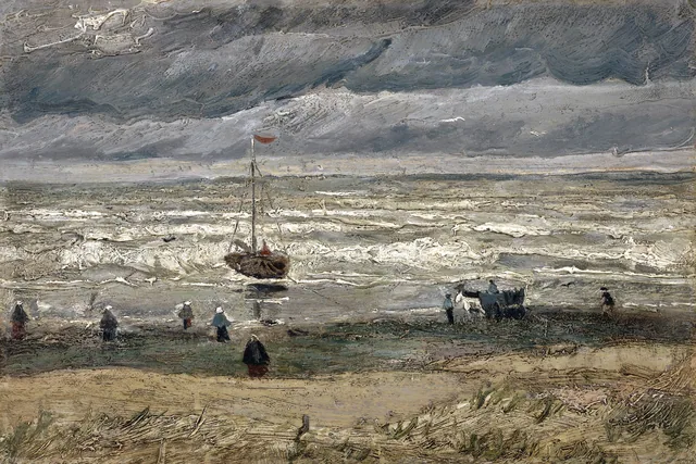 Fırtınada Scheveningen Plajı