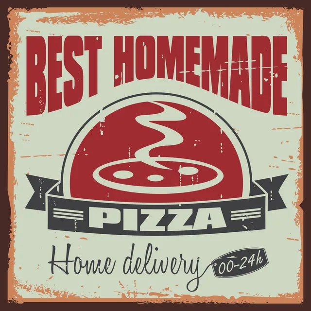 Vintage Pizzacı Afişi
