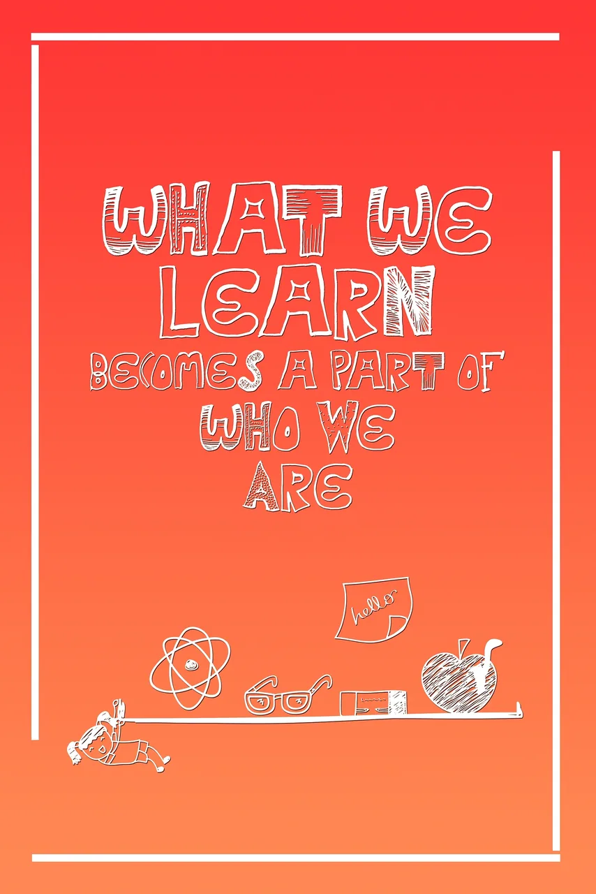 What We Learn kanvas tablo
