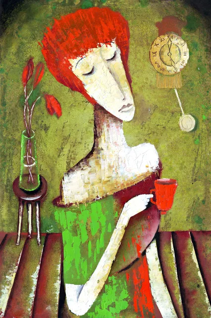 Çay İçen Kadın - Woman Drinking Tea