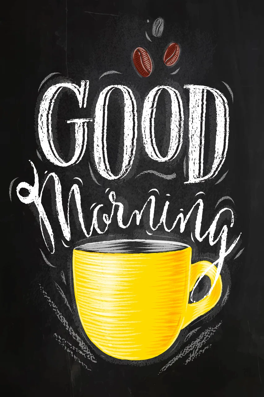 Good Morning kanvas tablo