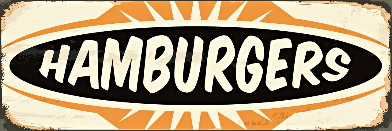 Hamburger kanvas tablo