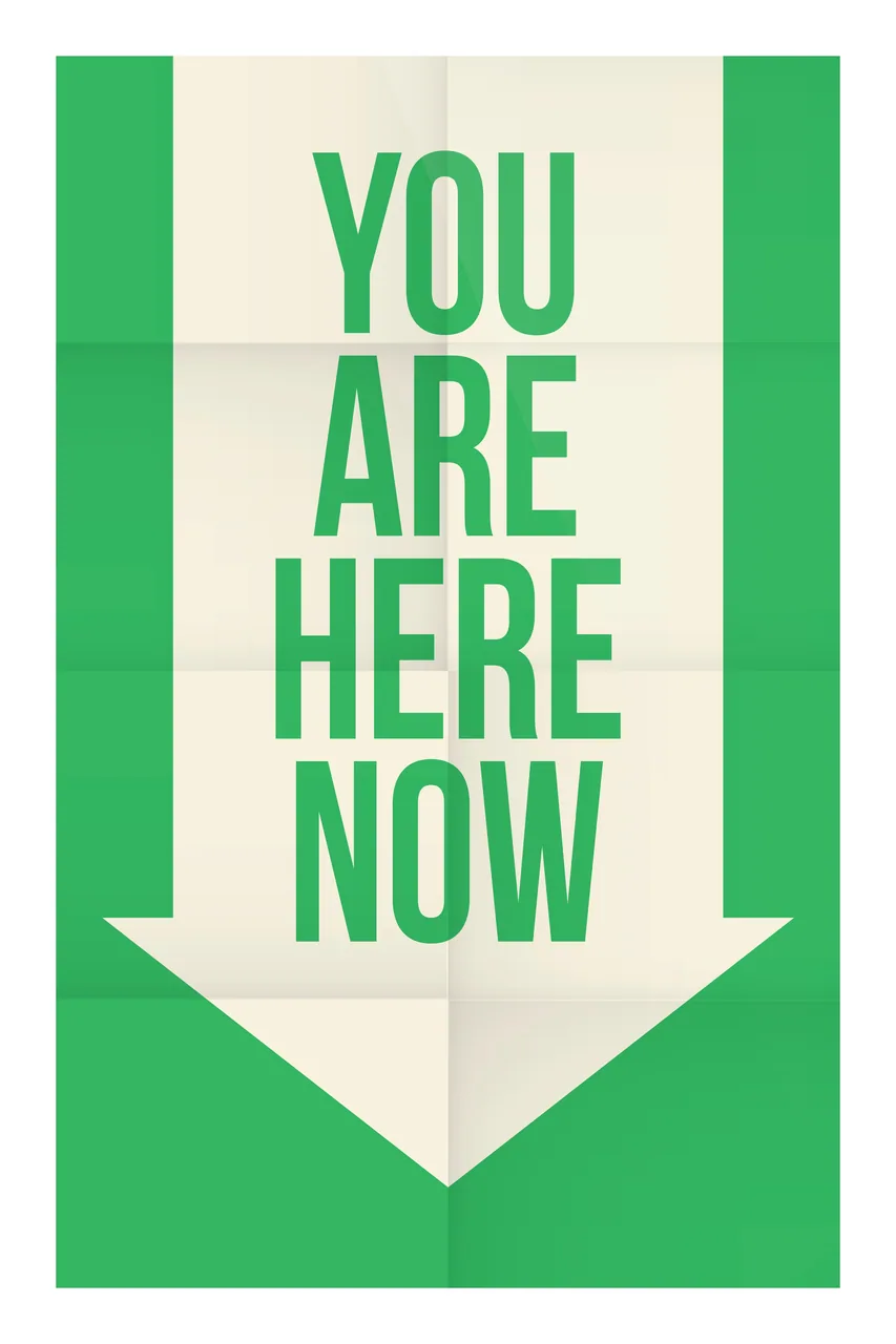You Are Here kanvas tablo