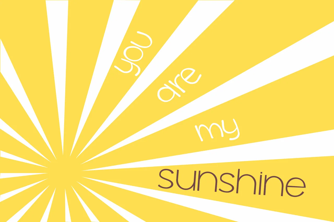 You Are My Sunshine kanvas tablo