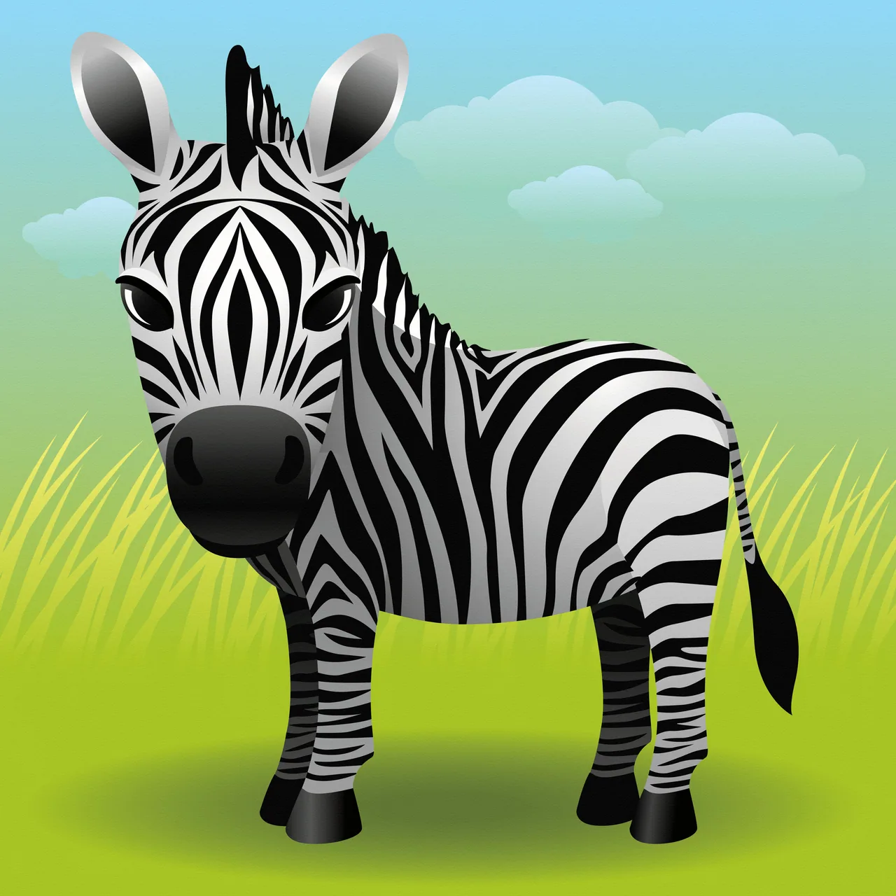 Zebra kanvas tablo