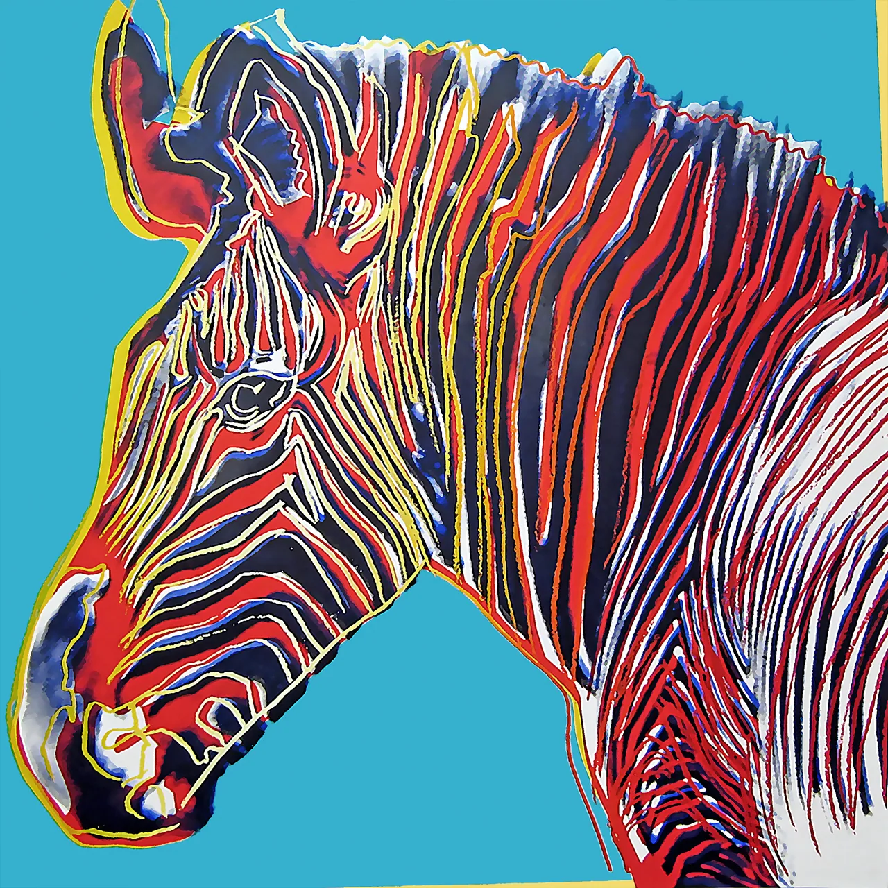 Zebra kanvas tablo