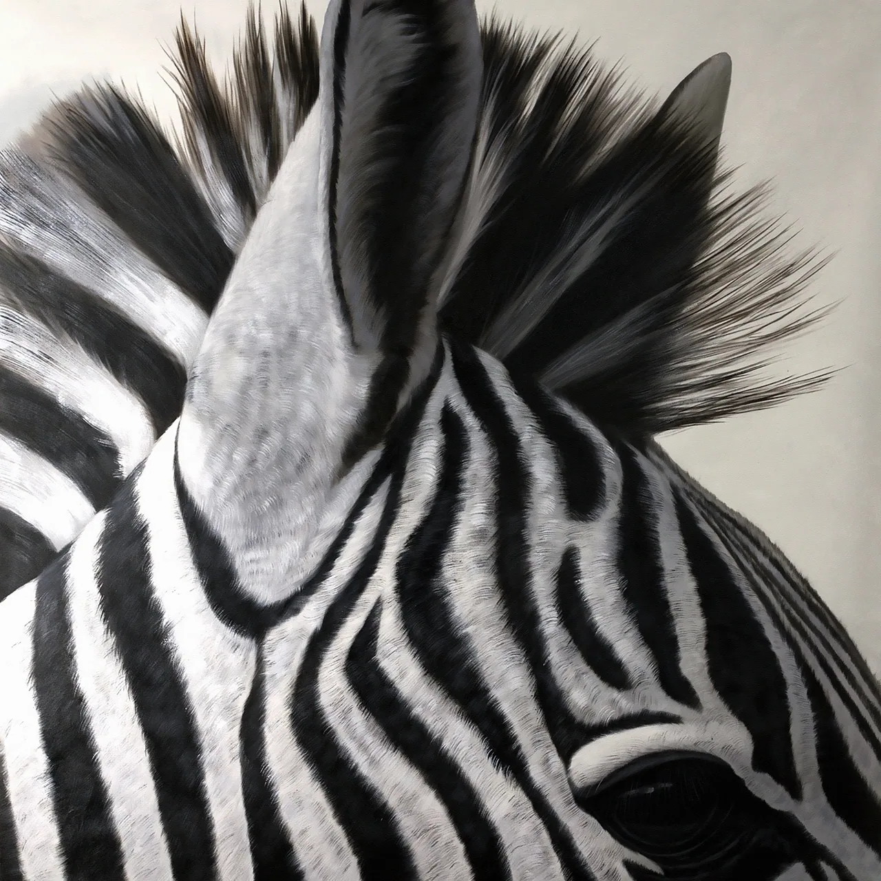 Zebra kanvas tablo